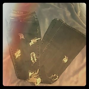 EUC Bullhead Holy Jeans